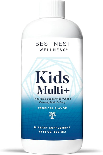 Best Nest Wellness Kids Liquid Multivitamin: B12, Gluten-Free, 16oz