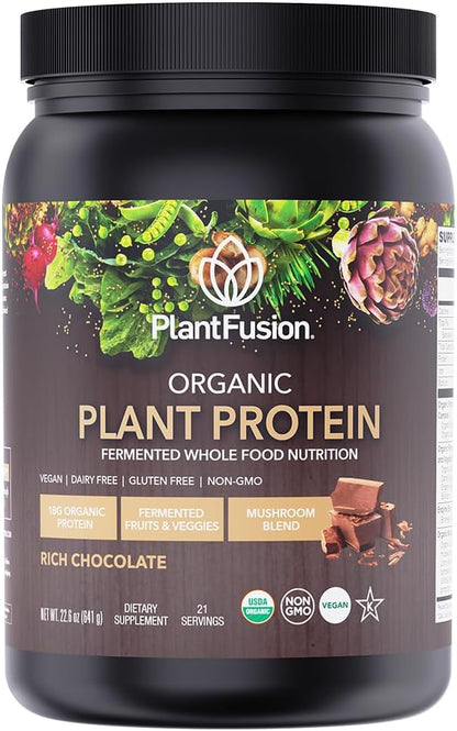 Organic Vegan Protein Powder 18.5 oz, 21 Servings