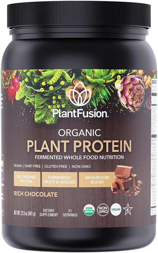 Organic Vegan Protein Powder 18.5 oz, 21 Servings