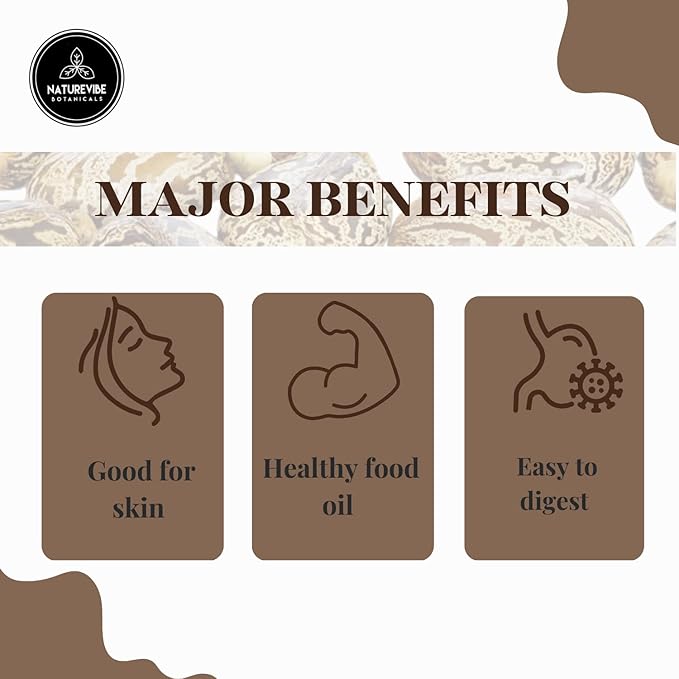 Naturevibe Botanicals Castor Oil 32 Ounces 100% Pure