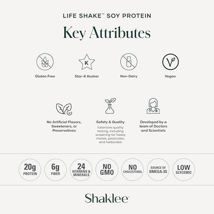 Shaklee Life Shake™ Soy Protein French Vanilla 20g Protein, 6g Fiber, 24 Vitamins 14 Servings