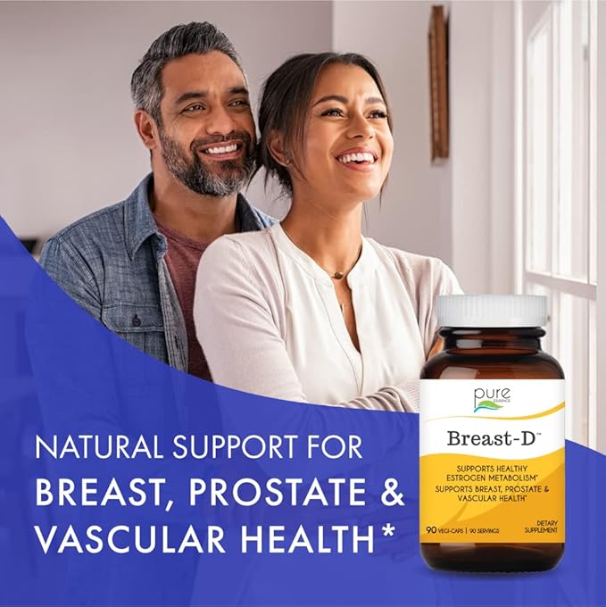 Breast D by Pure Essence D3, Calcium, 30 Capsules
