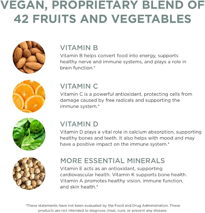 Pure for Men Multivitamin Supplement 42 Fruit 120 Vegan