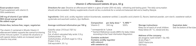 Mivolis Vitamins + Traces Elements Mix Set - Dietary Supplements 10 Tubes x 20 pcs | Germany