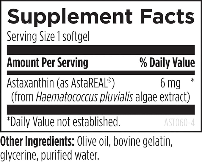 Designs for Health Astaxanthin (60 Softgels)