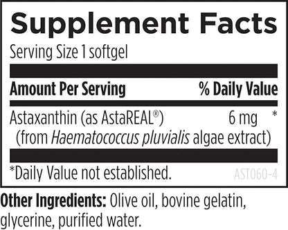 Designs for Health Astaxanthin (60 Softgels)