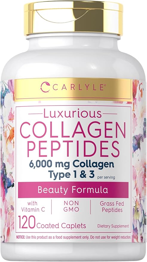 Carlyle Collagen with Vitamin C 6000mg | 120 Caplets 1 and 3 |