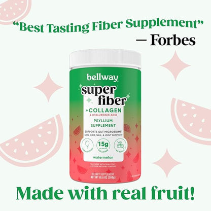Bellway Super Fiber Powder + Collagen, (10.6 oz)