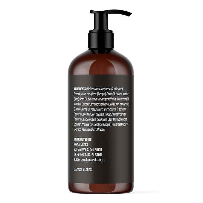 Lavender Massage Oil with Collagen and M3 Naturals