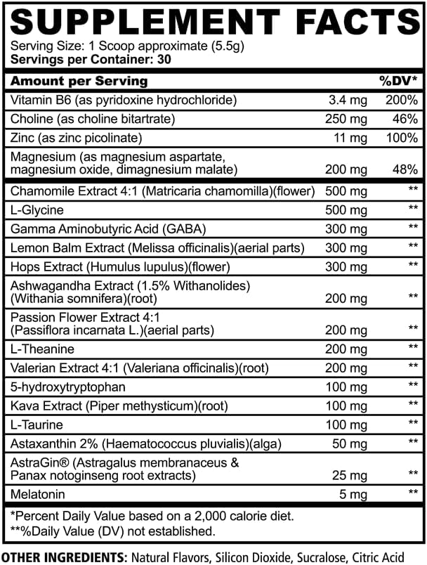 Underground Bio Labs™ Panda SUPPS – 2.0 Natural 5mg Melatonin, 300mg GABA, 30 Servings