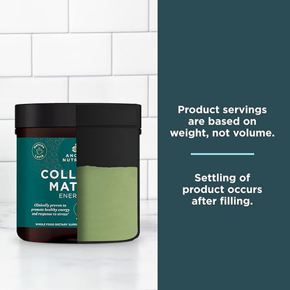 Ancient Nutrition Matcha Powder with Collagen, 20 Servings