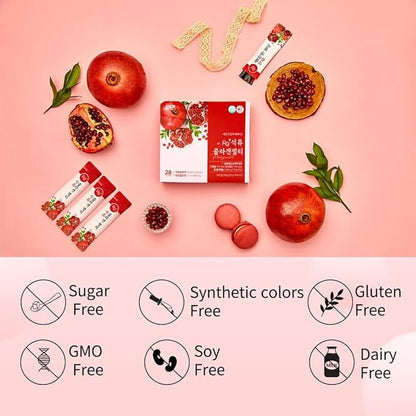Anti-Aging Korean-Beauty Pomegranate Collagen Jelly Stick 20g*30 stick/for