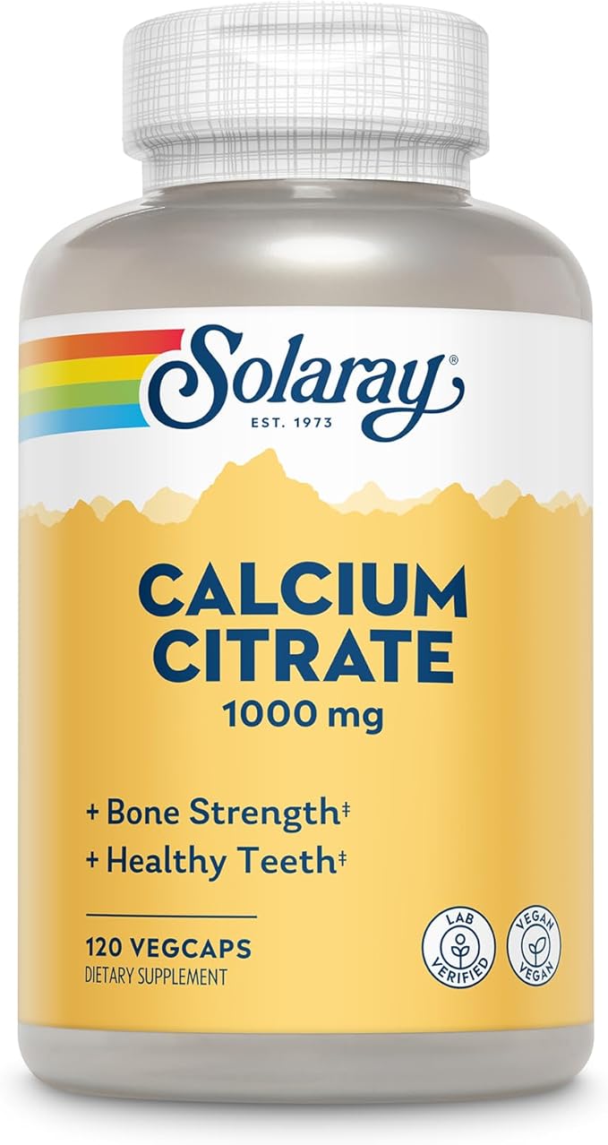 Solaray Calcium Citrate Capsules, 1000mg, 120