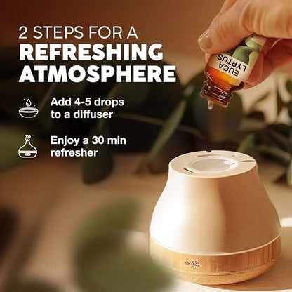 Kukka Eucalyptus Essential Oil for Diffuser 100% Natural (0.34 Fl