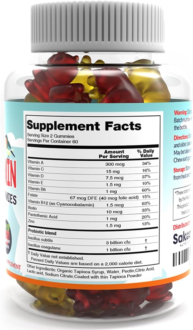 Sakoon nutrition Kids Multivitamin Gummies 60 Count