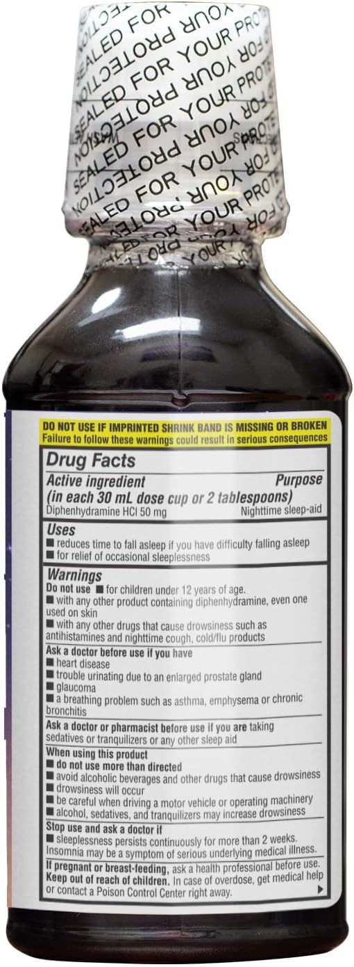 HealthA2Z® Nighttime Sleep Aid 50mg HCl 12 Fluid
