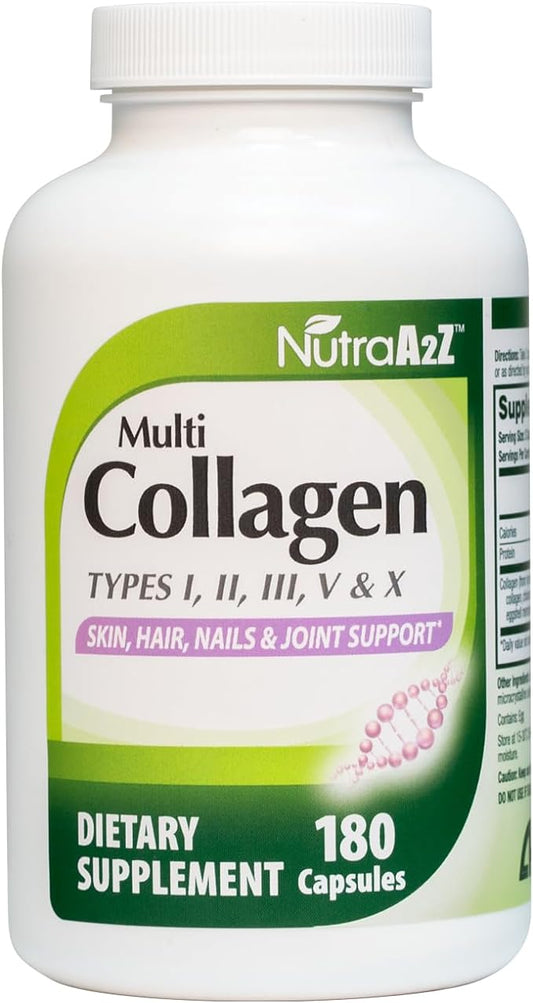 Multi Collagen Pills 1735mg -180 Collagen (60 Servings)