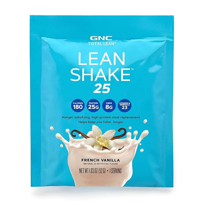 GNC Total Lean Lean Shake 25, 6 Packets, 1)