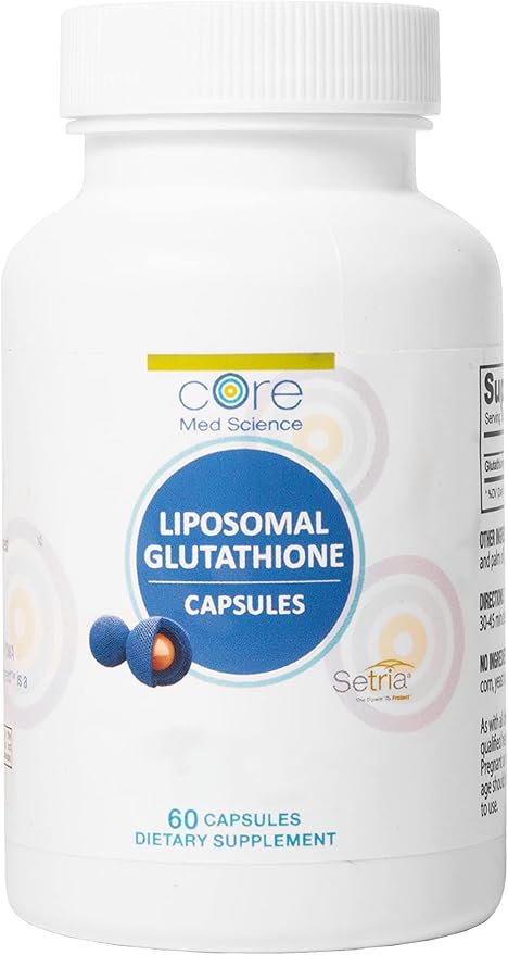 Core Med Science Liposomal Glutathione Supplement (500mg, 60 60 Capsules)