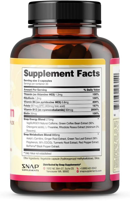 Metabolism and Natural Energy Supplements 60 Capsules