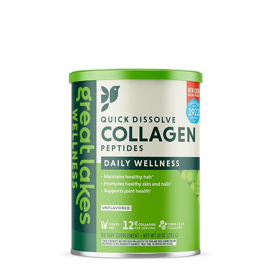 Great Lakes Wellness Collagen Peptides Powder 10 oz