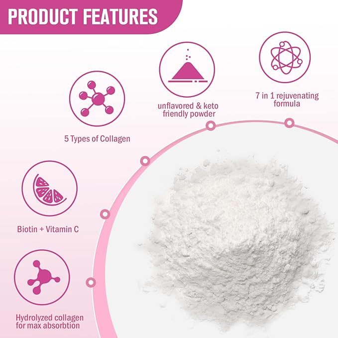 Boysea.Multi-Collagen Peptides Powder 2LB