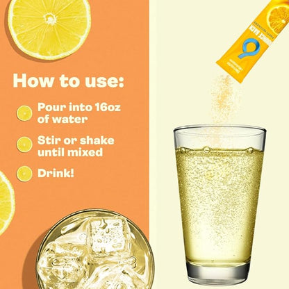 Pre and Post Drinking Liver Support for Morning Recovery | Electrolyte + Vitamins and Mineral Hydration Packs | Perfect After a Night Out | Vacation and Travel Essential (16 Pack, Lemonade)