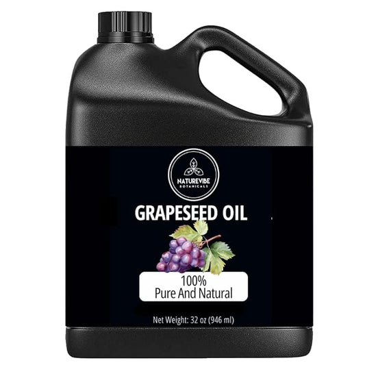 Naturevibe Botanicals Grapeseed Oil 32 Ounces 100% Pure
