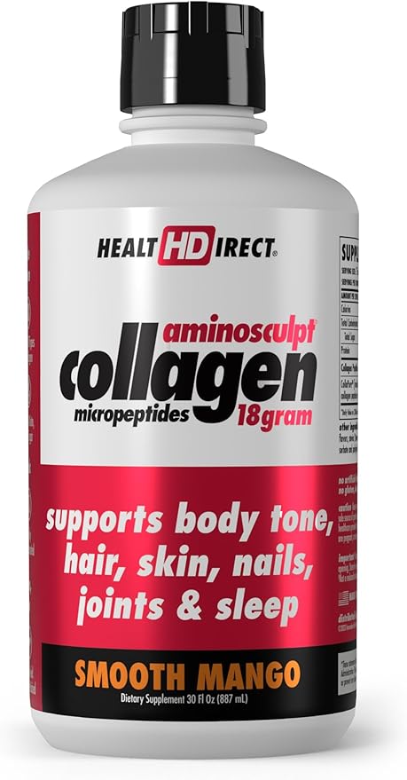 HEALTH DIRECT AminoSculpt Sugar-Free Collagen Supplement 30 Fl
