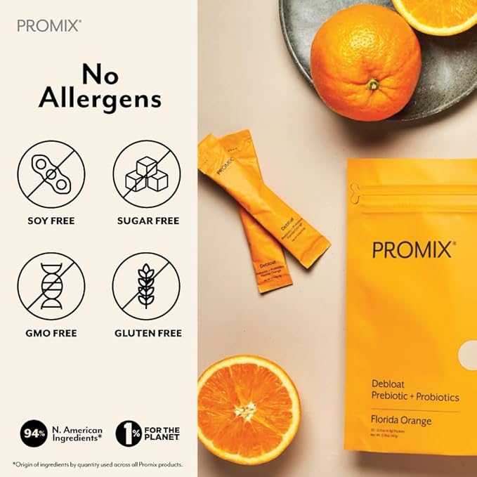 Promix Debloat Probiotic and Prebiotic Powder 30 Count