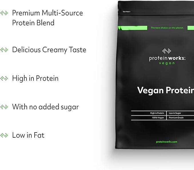 Vegan Protein Powder 100% Plant-Based 25g Protein 2.20 Pounds