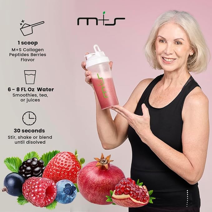 M+S Collagen Peptides Powder with Vitamin 1.29 Lb