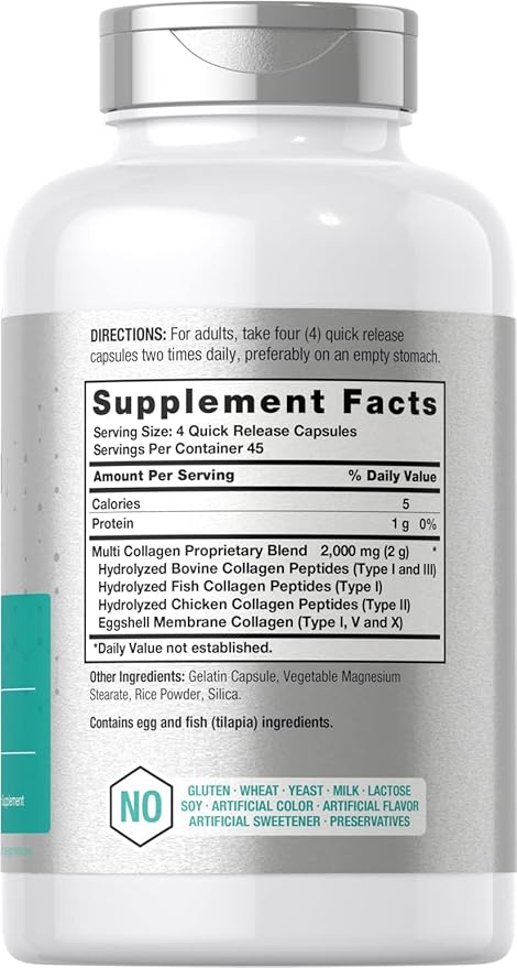 Horbäach Multi Collagen Protein 2000 mg 180 Capsules