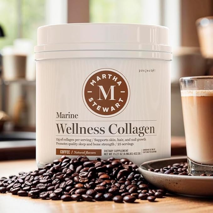 Martha Stewart Collagen Peptides Powder 15g Protein 25 Servings