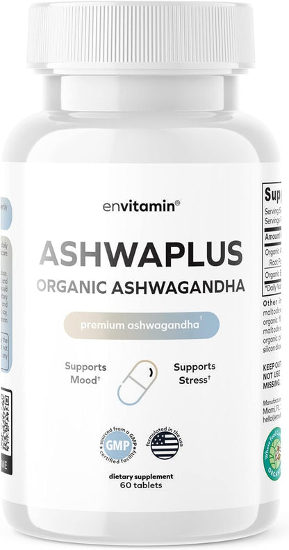 Ashwaplus Organic Ashwaghanda Multivitamin with Black
