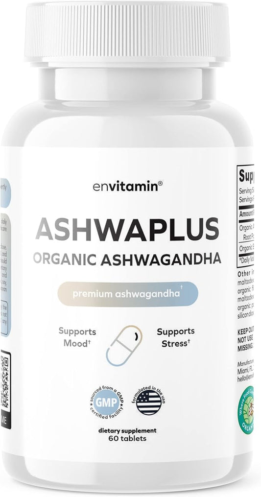 Ashwaplus Organic Ashwaghanda Multivitamin with Black