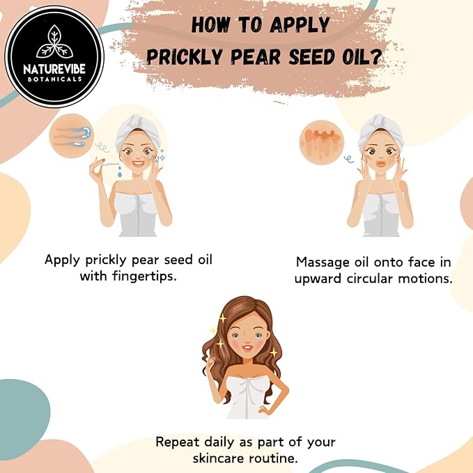 Naturevibe Botanicals Prickly Pear Oil 32 Ounces 100% Pure