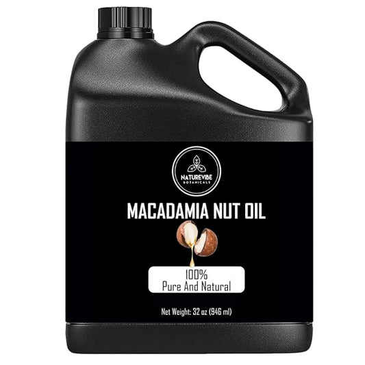 Naturevibe Botanicals Macadamia Oil 32 Ounces 100% Pure
