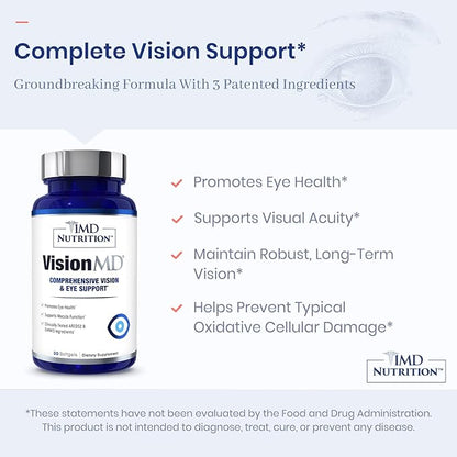 1MD Nutrition VisionMD Eye Vitamin CARMIS 90 Softgels (3-Pack)