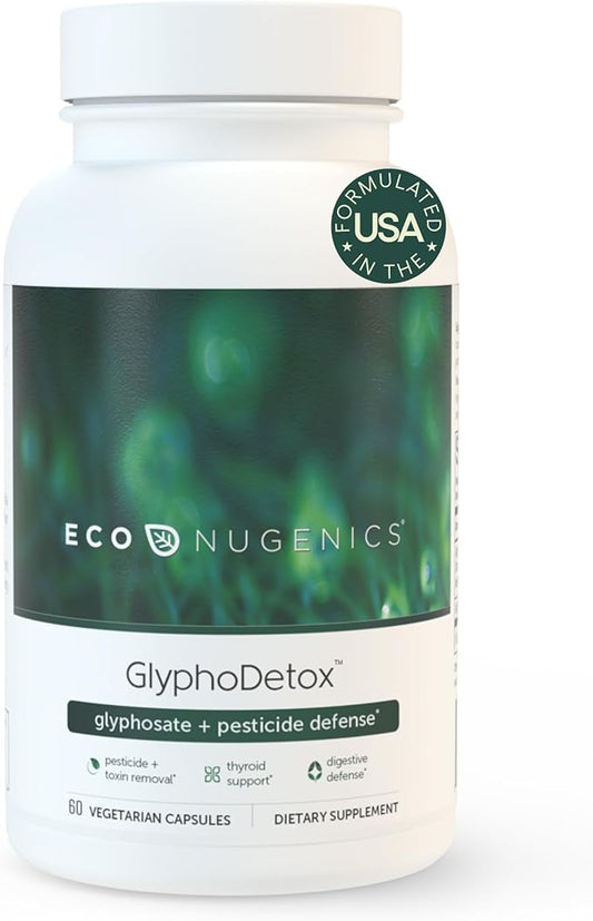 EcoNugenics GlyphoDetox Supplement – Safely Remove 60 Capsules