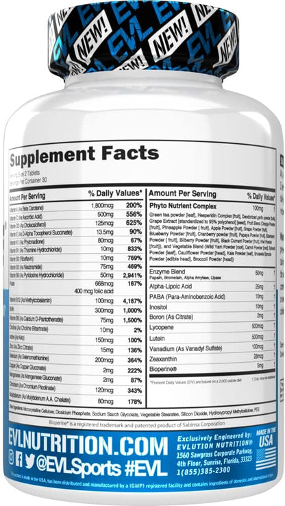 EVL Advanced Daily Multivitamin for Men