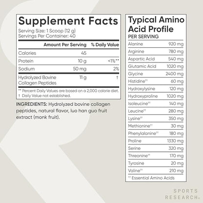 Sports Research Collagen Peptides 1 & 3 Collagen