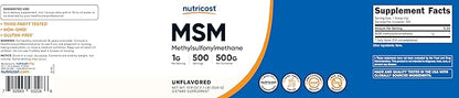 Nutricost Pure MSM Powder 500 Grams