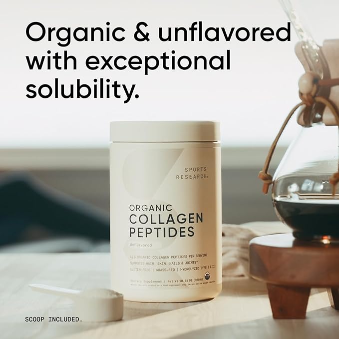 Sports Research­® Organic Collagen Peptides 30 Servings