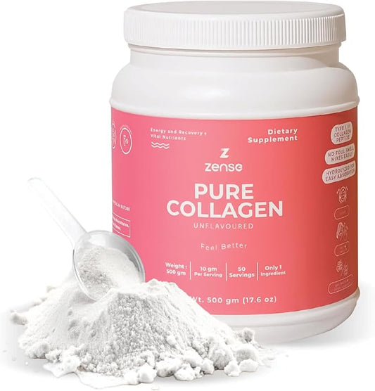ZENSE Pure Type I&III Collagen Powder 100%- Hydrolyzed