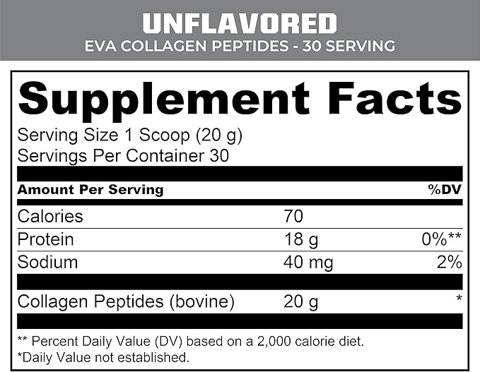 MTN OPS Collagen Peptide Protein Powder 20g Unflavored 30 Servings, 21.2 Ounce