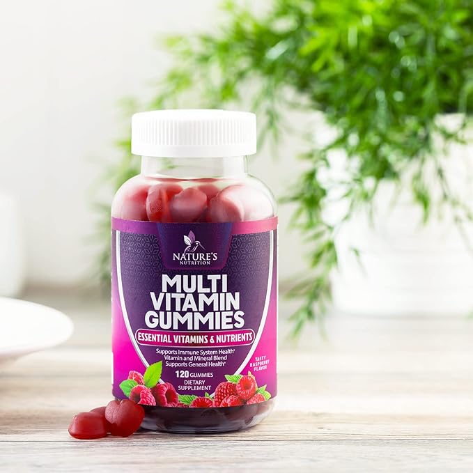Multivitamin Gummies, Extra Strength Daily Multi B6, B12, B12, Zinc 120 Gummies