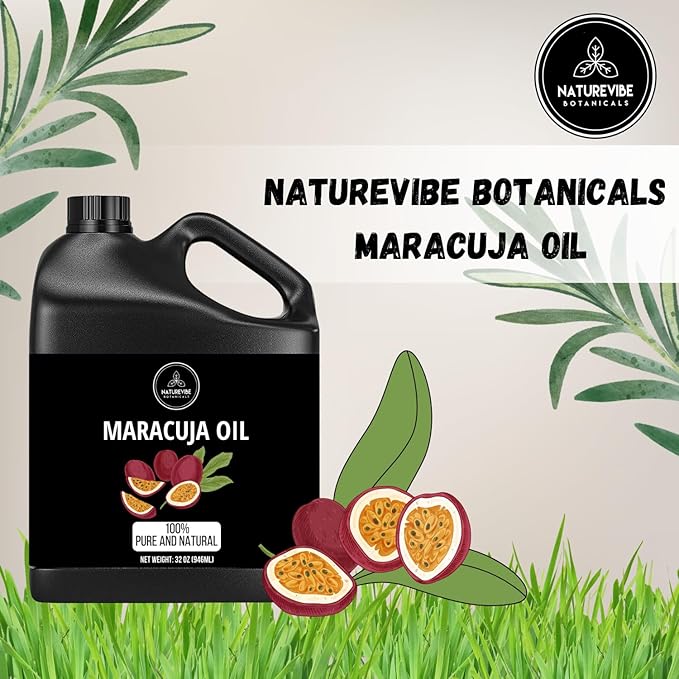 Naturevibe Botanicals Maracuja Oil 32 Ounces 100% Pure