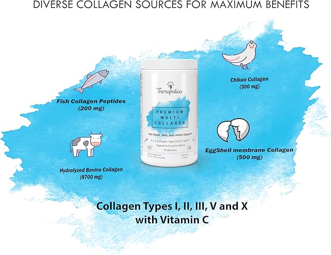 Collagen Peptides Protein Powder with Vitamin C 10.58 Oz