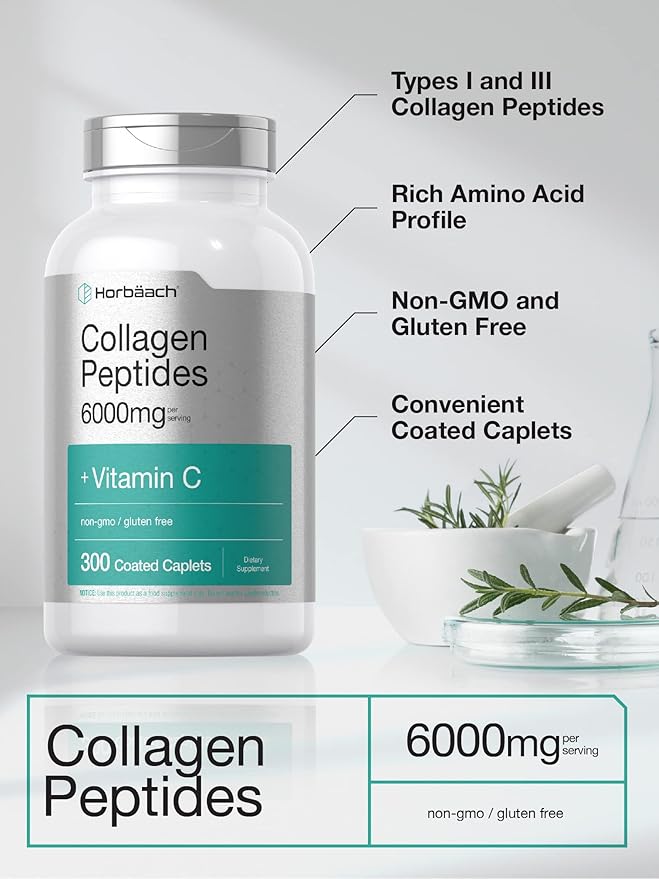 Horbäach Collagen Peptides 6000mg 300 Caplet